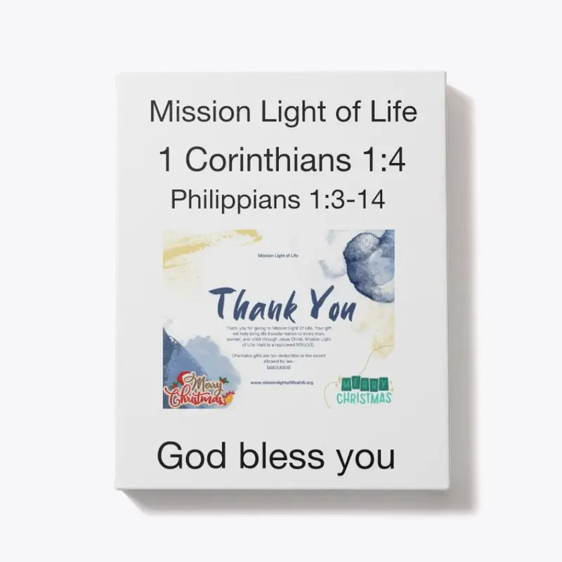 Thank you  for mission Light of Life 